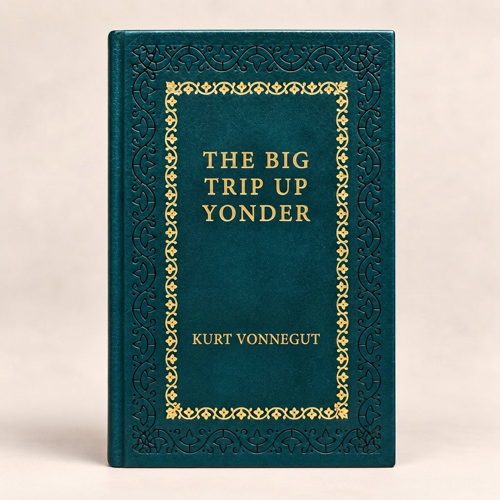 The Big Trip Up Yonder by Kurt Vonnegut leather-bound edition with gold-tone foil spine