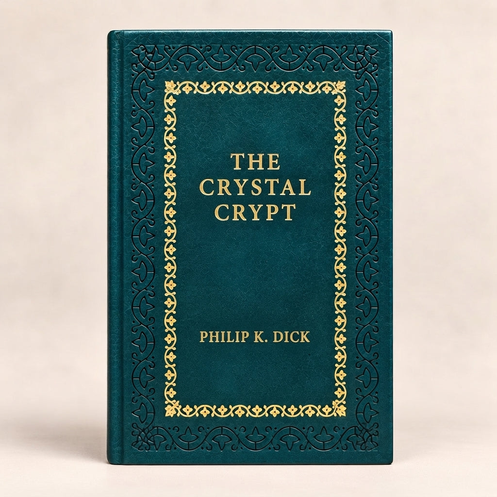The Crystal Crypt by Philip K. Dick leather-bound edition with gold-tone foil spine