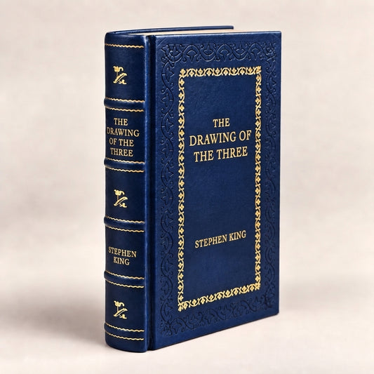 The Drawing of the Three by Stephen King leather-bound edition with gold-tone foil spine