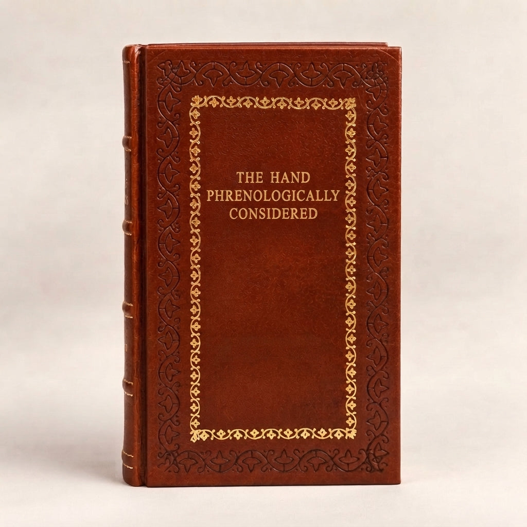 The Hand Phrenologically Considered leather-bound edition with gold-tone foil spine