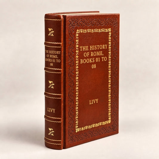 The History of Rome, Books 01 to 08 by Livy leather-bound edition with gold-tone foil spine