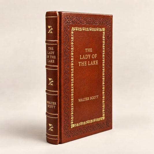 The Lady of the Lake by Walter Scott leather-bound edition with gold-tone foil spine
