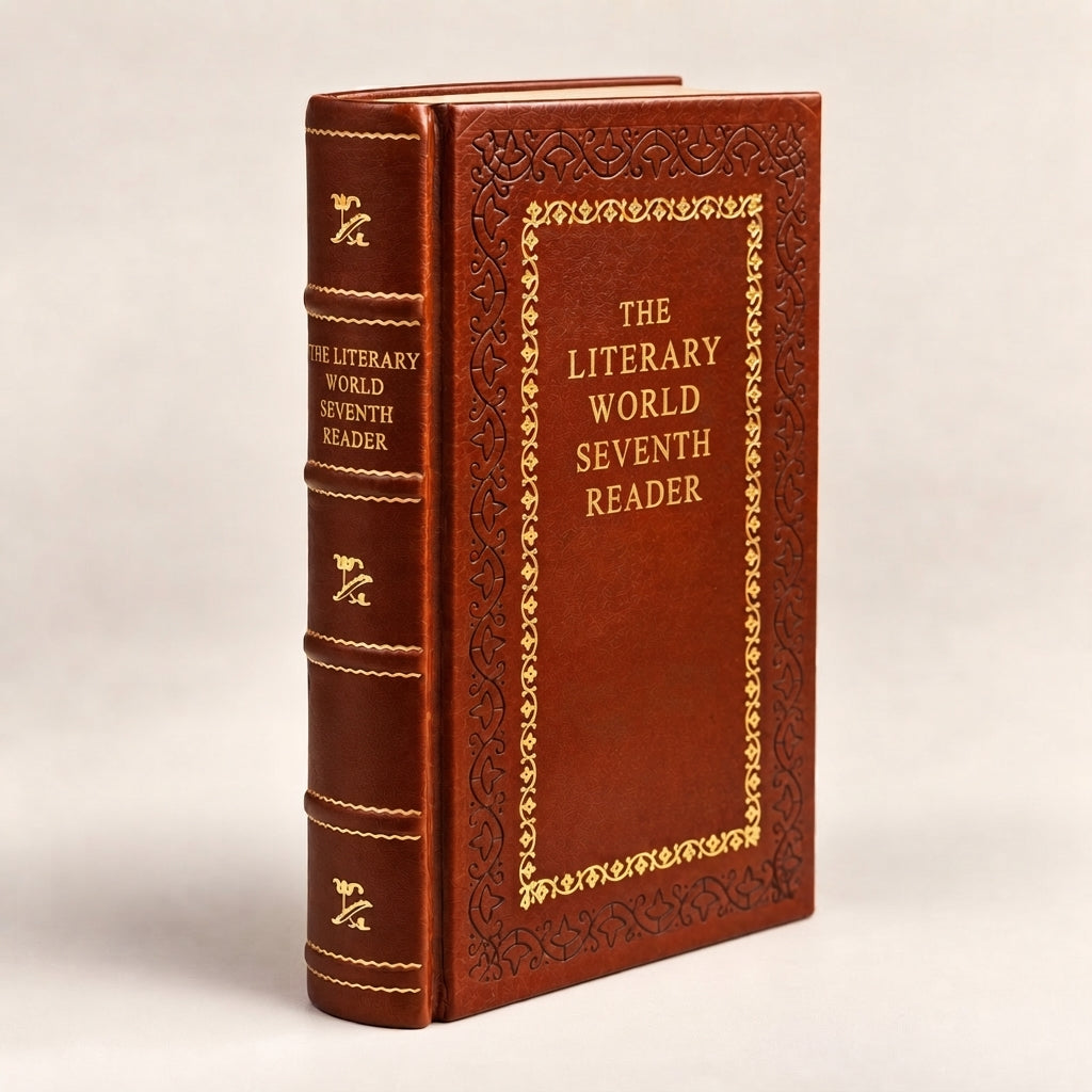 The Literary World Seventh Reader leather-bound edition with gold-tone foil spine