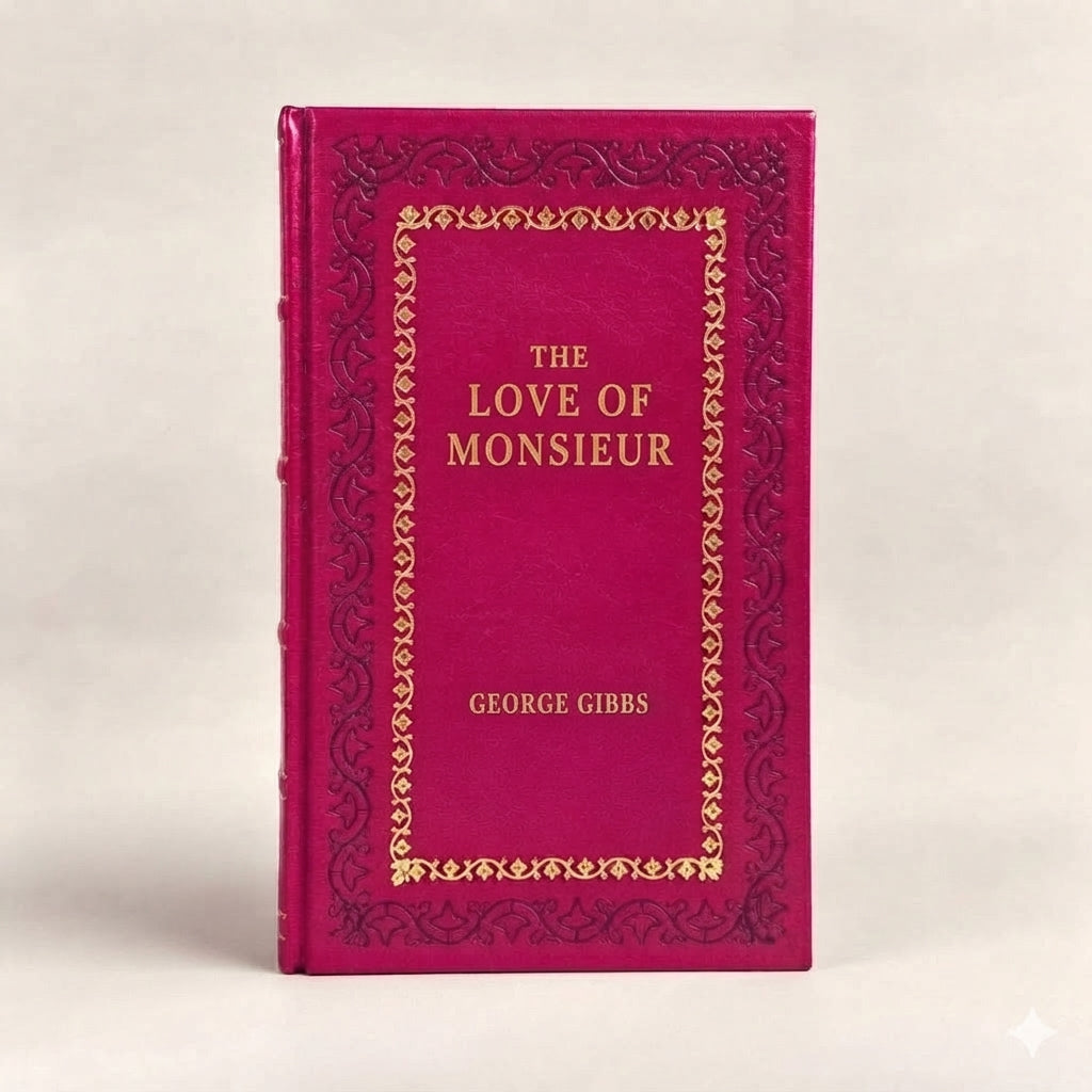 The Love of Monsieur by George Gibbs leather-bound edition with gold-tone foil spine