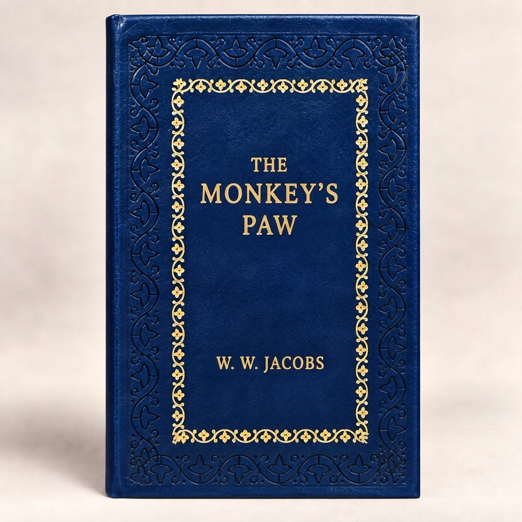 The Monkey's Paw by W. W. Jacobs leather-bound edition with gold-tone foil spine