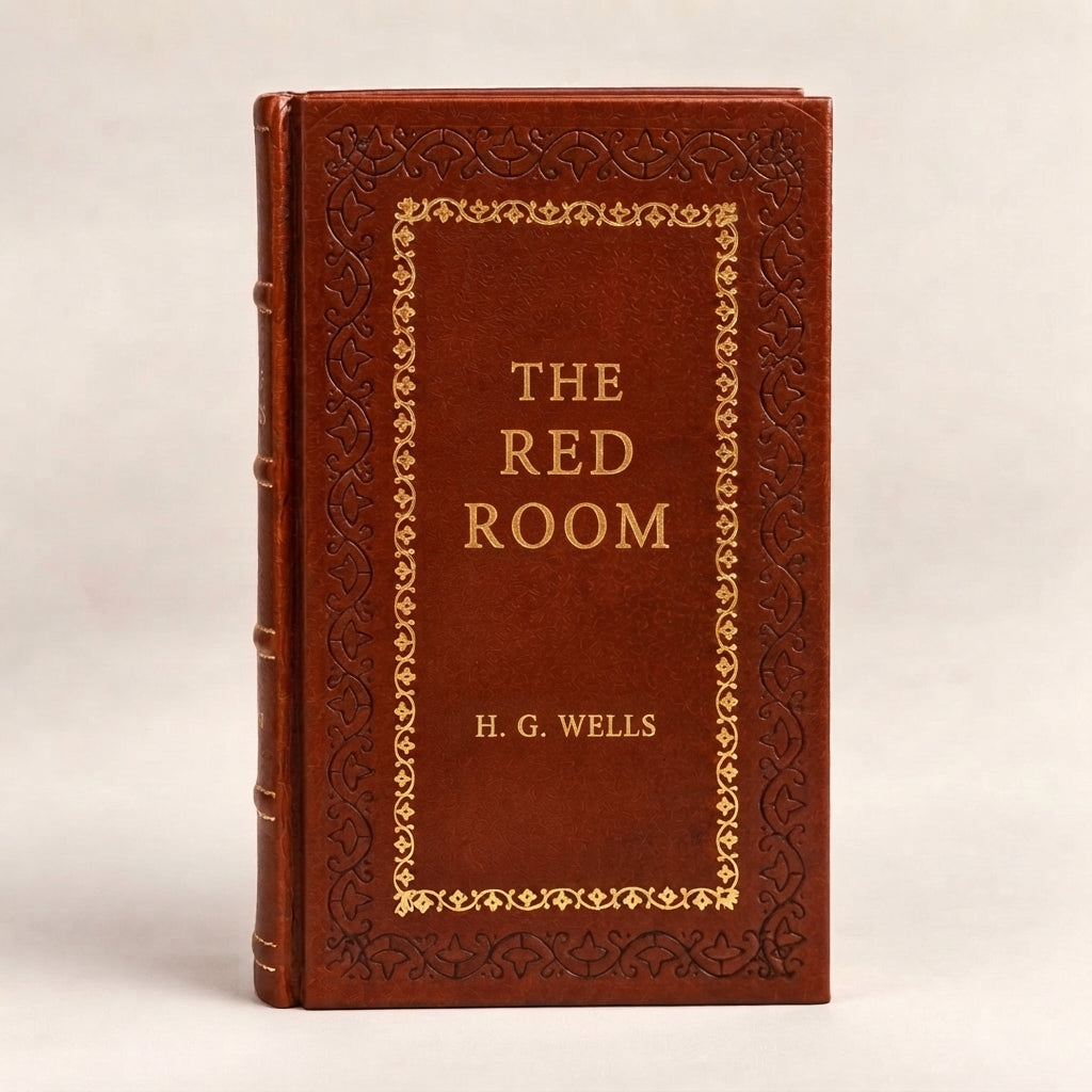 The Red Room by H. G. Wells leather-bound edition with gold-tone foil spine