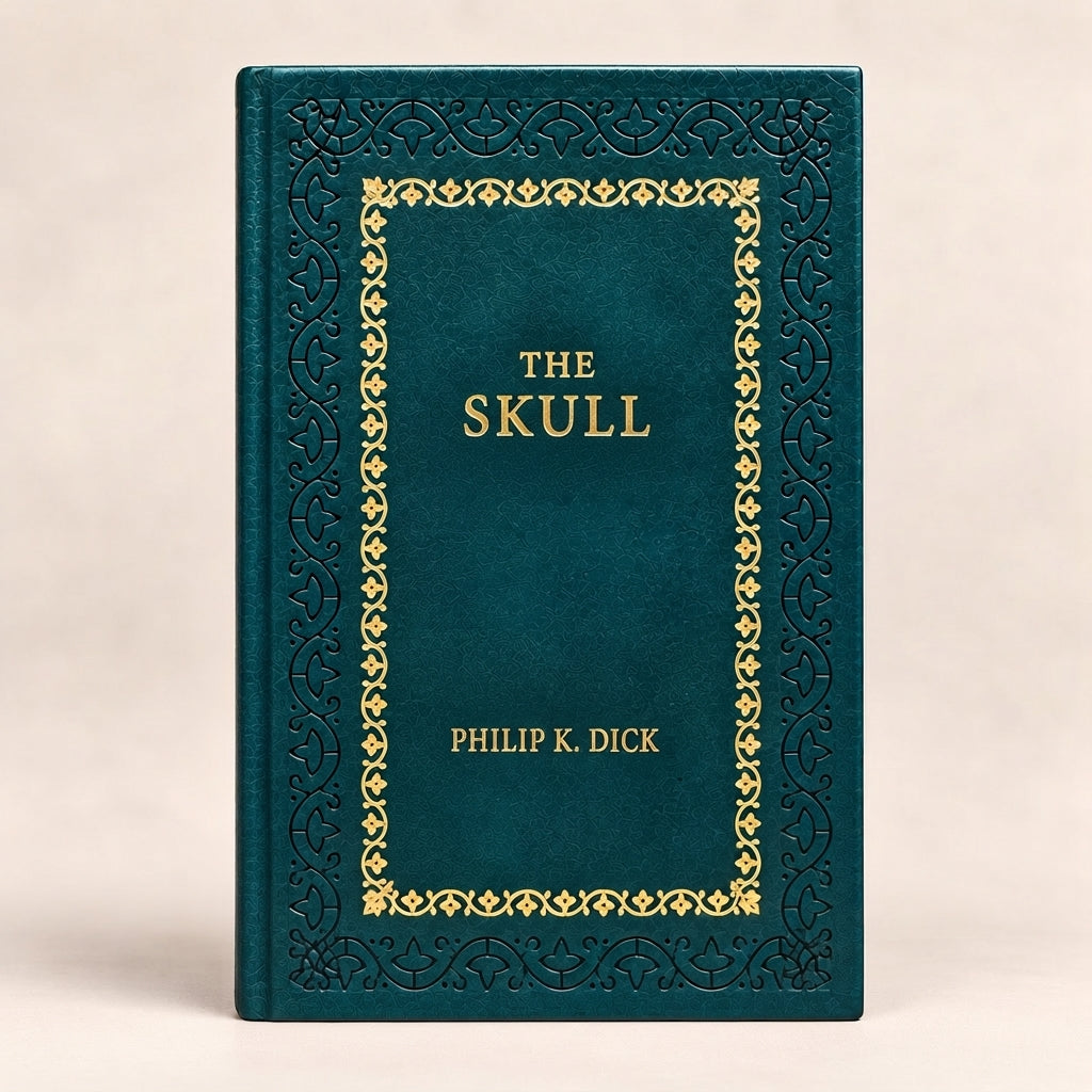 The Skull by Philip K. Dick leather-bound edition with gold-tone foil spine