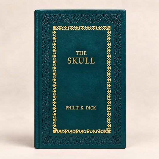 The Skull by Philip K. Dick leather-bound edition with gold-tone foil spine