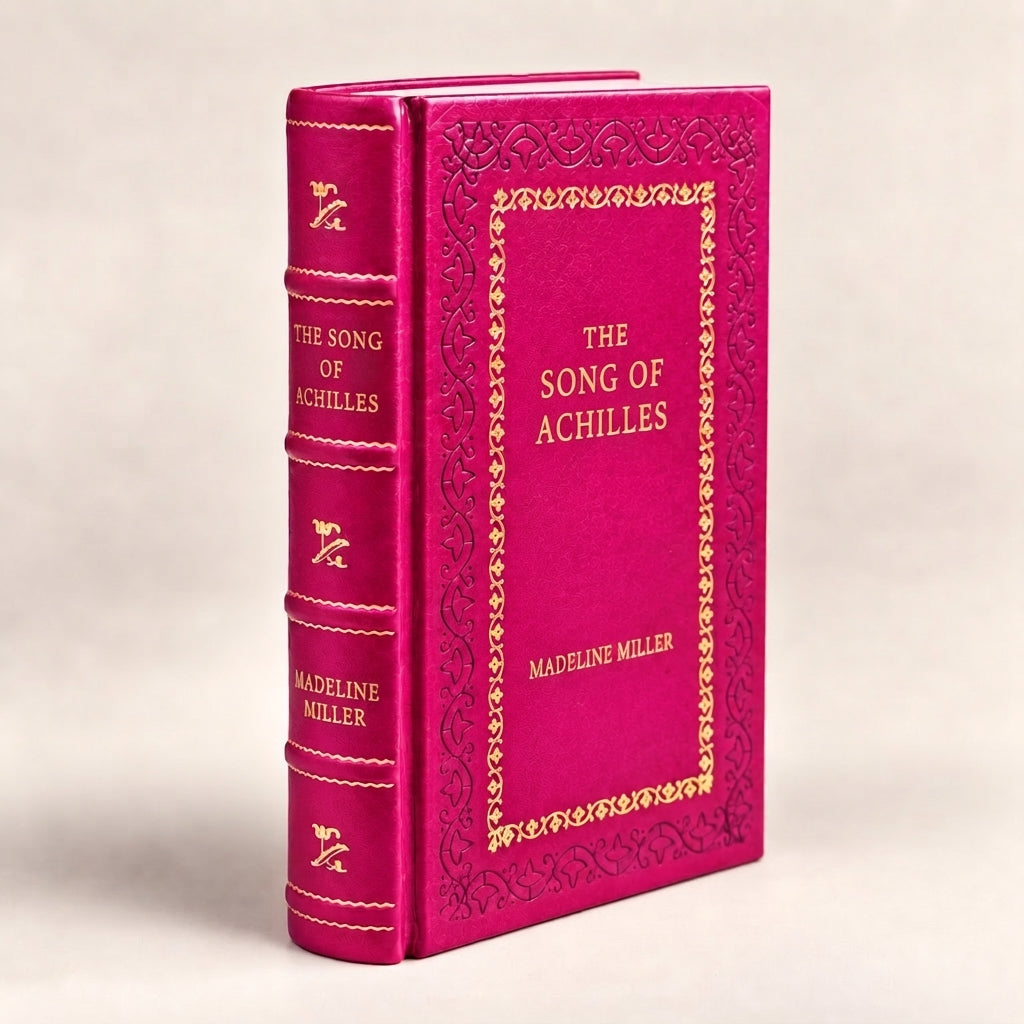 The Song of Achilles by Madeline Miller leather-bound edition with gold-tone foil spine