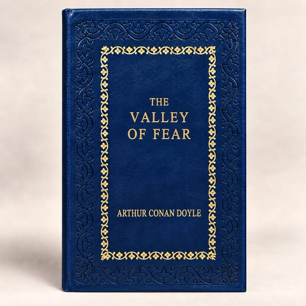 The Valley of Fear by Arthur Conan Doyle leather-bound edition with gold-tone foil spine