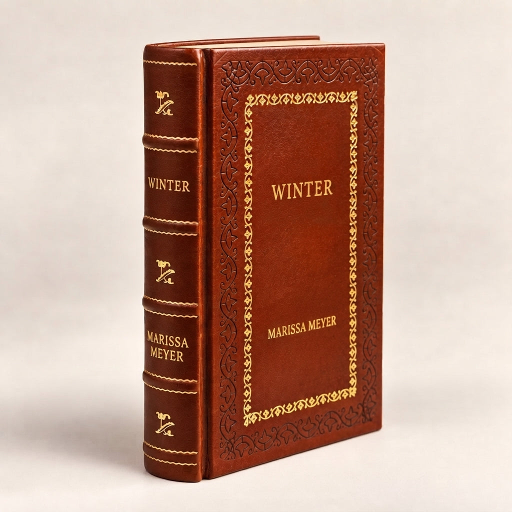 Winter by Marissa Meyer leather-bound edition with gold-tone foil spine