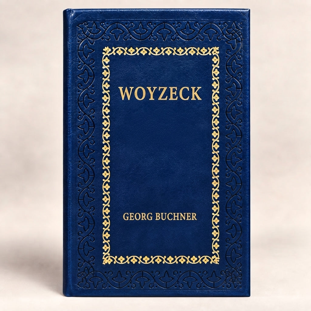 Woyzeck by Georg Buchner leather-bound edition with gold-tone foil spine